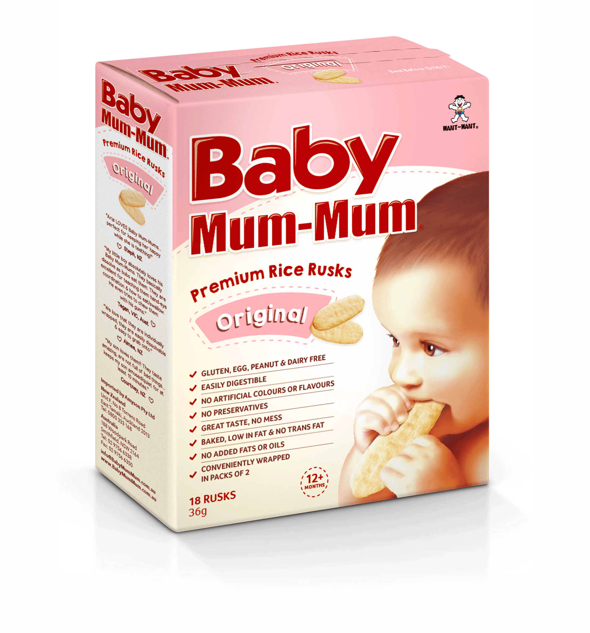 Baby Mum Mum Rice Rusks Original 36g