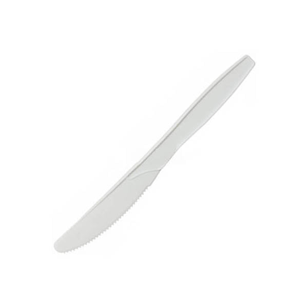 Plastic Knife White 100pk