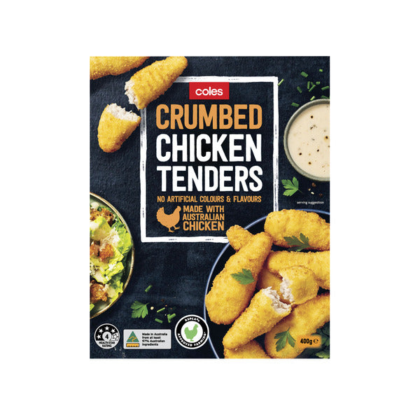 Coles Crumbed Chicken Breast Tenders 400g