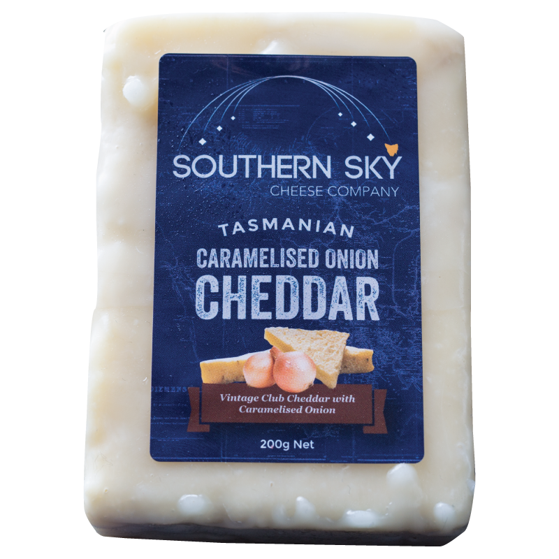 Southern Sky Cheddar Caramelised Onion 200g