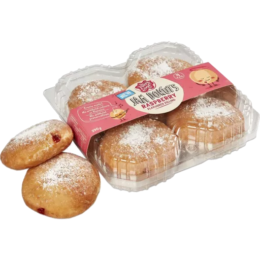 The Happy Donut Co Jam Donuts 4pk 290g