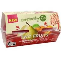 Community Co Two Fruits in Strawberry Jelly 125g 4pk