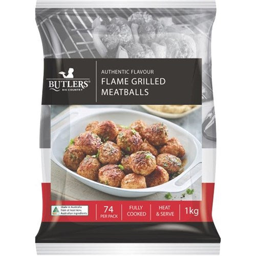 Butlers Flame Grilled Meatballs 1kg