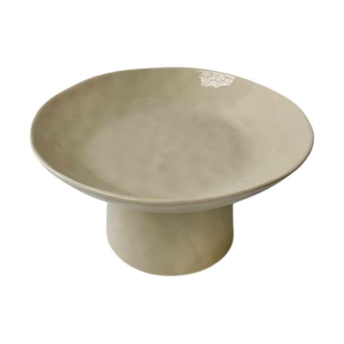 Grand Designs Cream Kitchen Serano Footed Serving Bowl 23x23x4cm