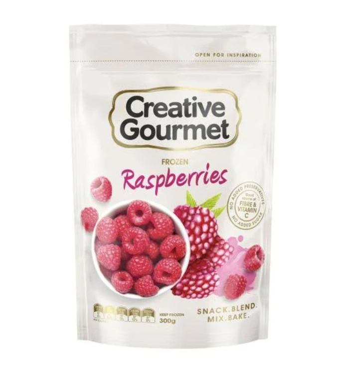 Creative Gourmet Frozen Raspberries 300g