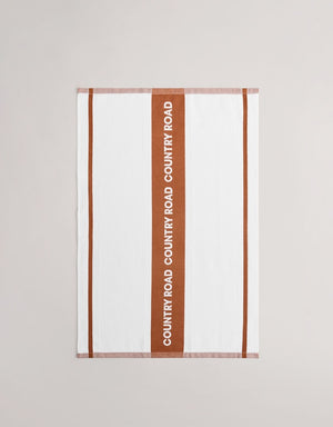 CR Logo Australian Cotton Tea Towel - Tan