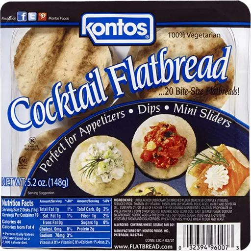 Kontos Cocktail Flatbread 20pk