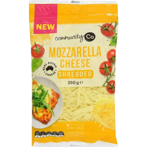 Community Co Cheese Mozzarella Shredded 250g