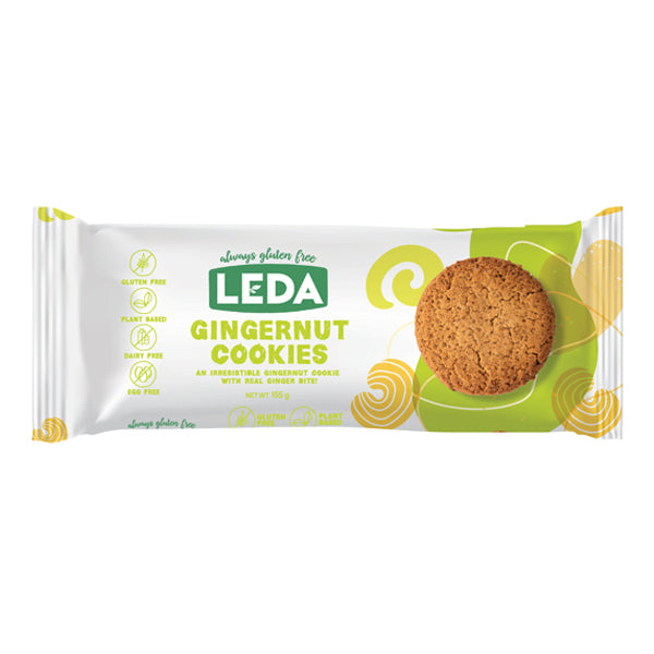Leda Gingernut Cookies Gluten Free 155g