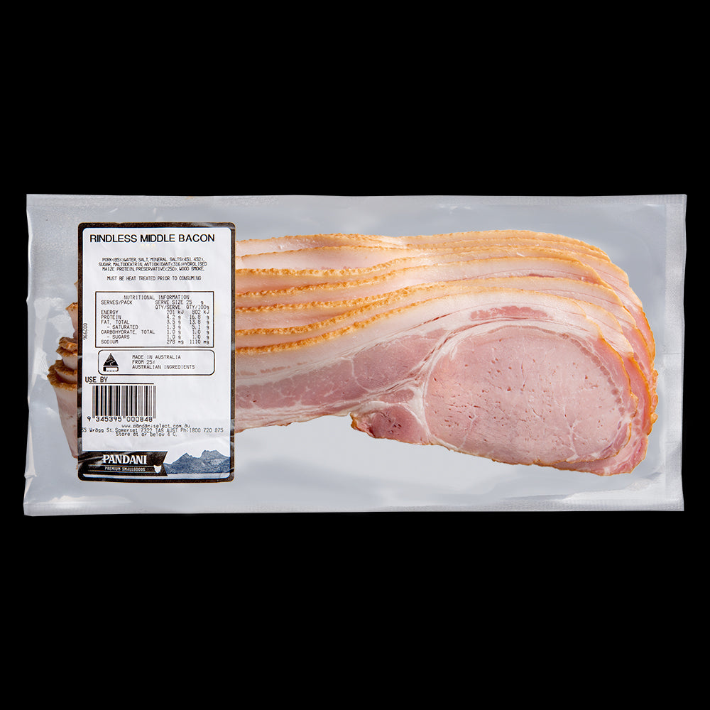 Pandani Rindless Middle Bacon 400g