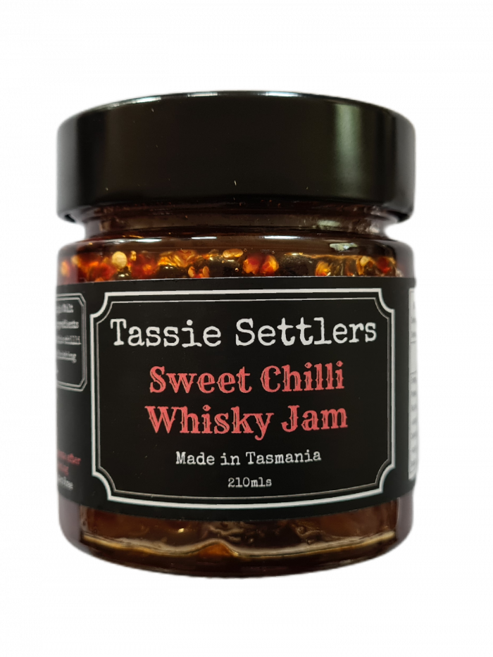 Tassie Settlers Sweet Chilli Whisky Jam 210ml