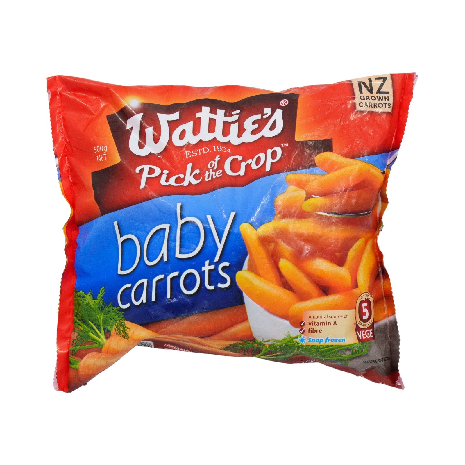 Watties Frozen Baby Carrots 500g