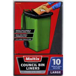 Multix Council Bin Liners 240L 10pk