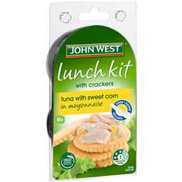 John West Lunch Kit with Crackers Tuna & Sweet Corn 108g