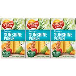 Golden Circle Juice Sunshine Punch 250ml 6pk