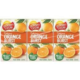 Golden Circle Juice Orange 250ml 6pk