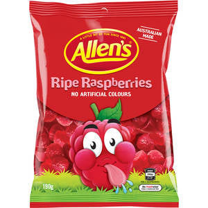 Allens Ripe Raspberries 190g