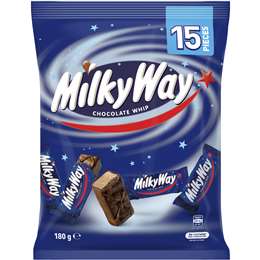 Milky Way Chocolate Whip Sharepack 15pk  180g