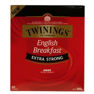 Twinings Tea Bag English Breakfast Extra Strong 80pk 200g