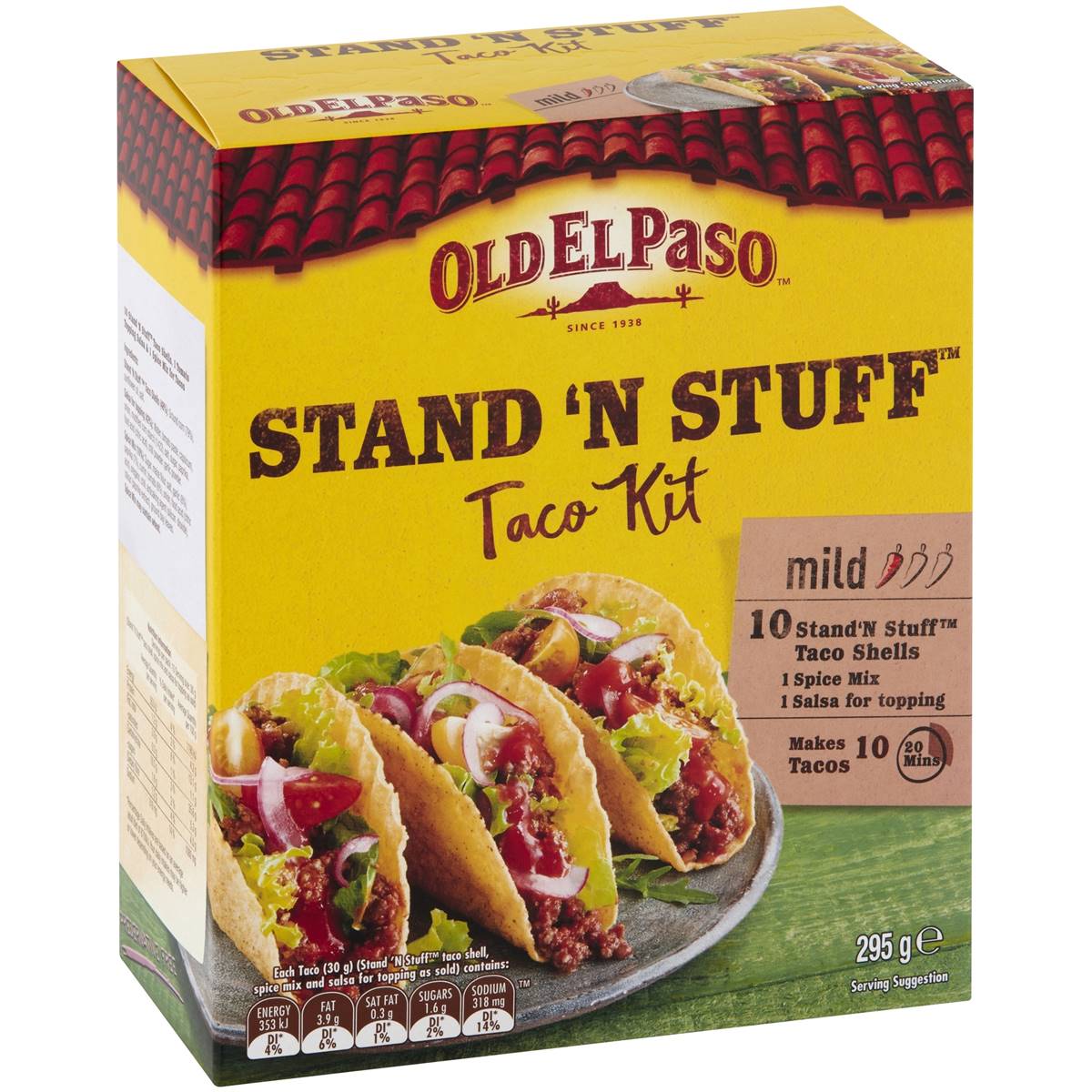 Old El Paso Taco Kit Stand N Stuff Sweet Paprika & Tomato 295g