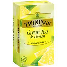 Twinings Tea Bag Green & Lemon 50pk 100g