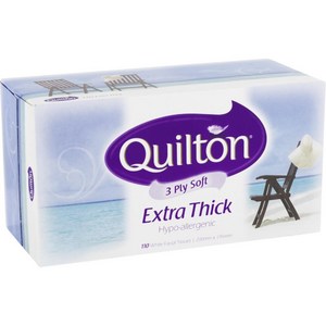 Quilton 3ply 110s White Facial Tissue