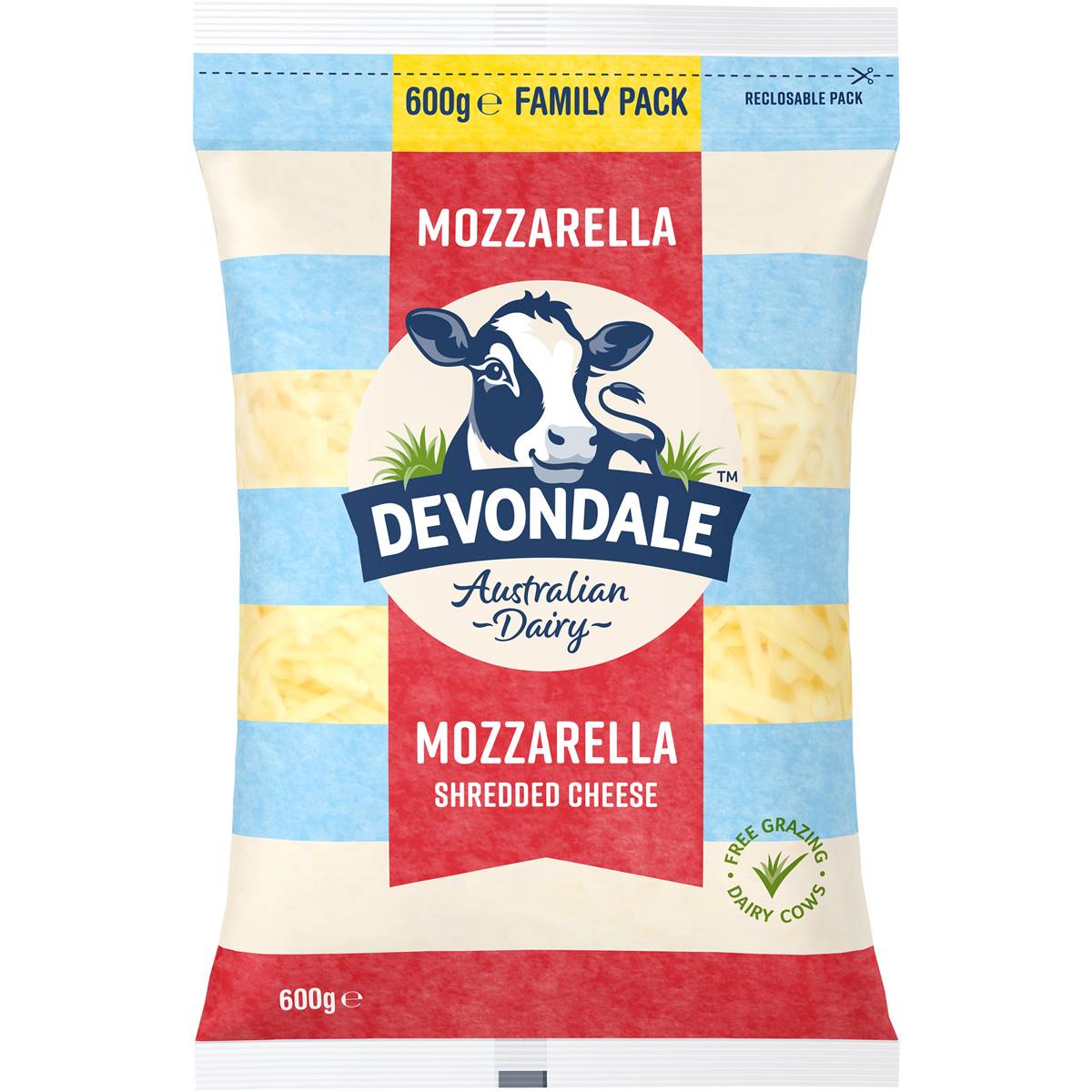 Devondale Shredded Mozzarella 600g