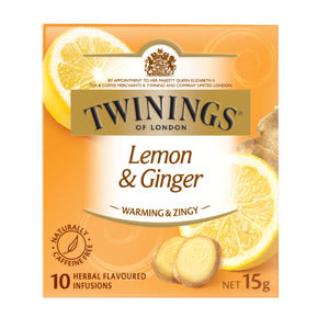 Twinings Tea Bag Lemon & Ginger 10pk 15g