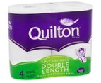 Quilton 3ply Double Length  Toilet Tissue 4pk