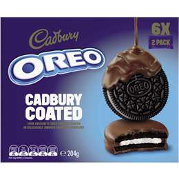 Cadbury Choc Coated Oreo Cookies Original 197g