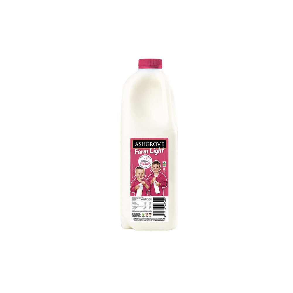 Ashgrove Farm Light Milk 1L