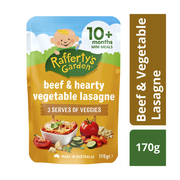 Raffertys Garden Beef & Hearty Vegetable Lasagne 10+ mths 170g