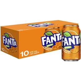 Fanta Orange Cans 375ml 10pk