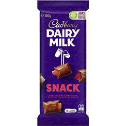 Cadbury Chocolate Block Snack 180g