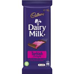 Cadbury Chocolate Block Turkish Delight 180g