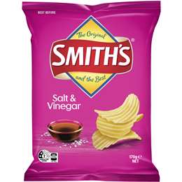 Smiths Crinkle Cut Salt & Vinegar 170g