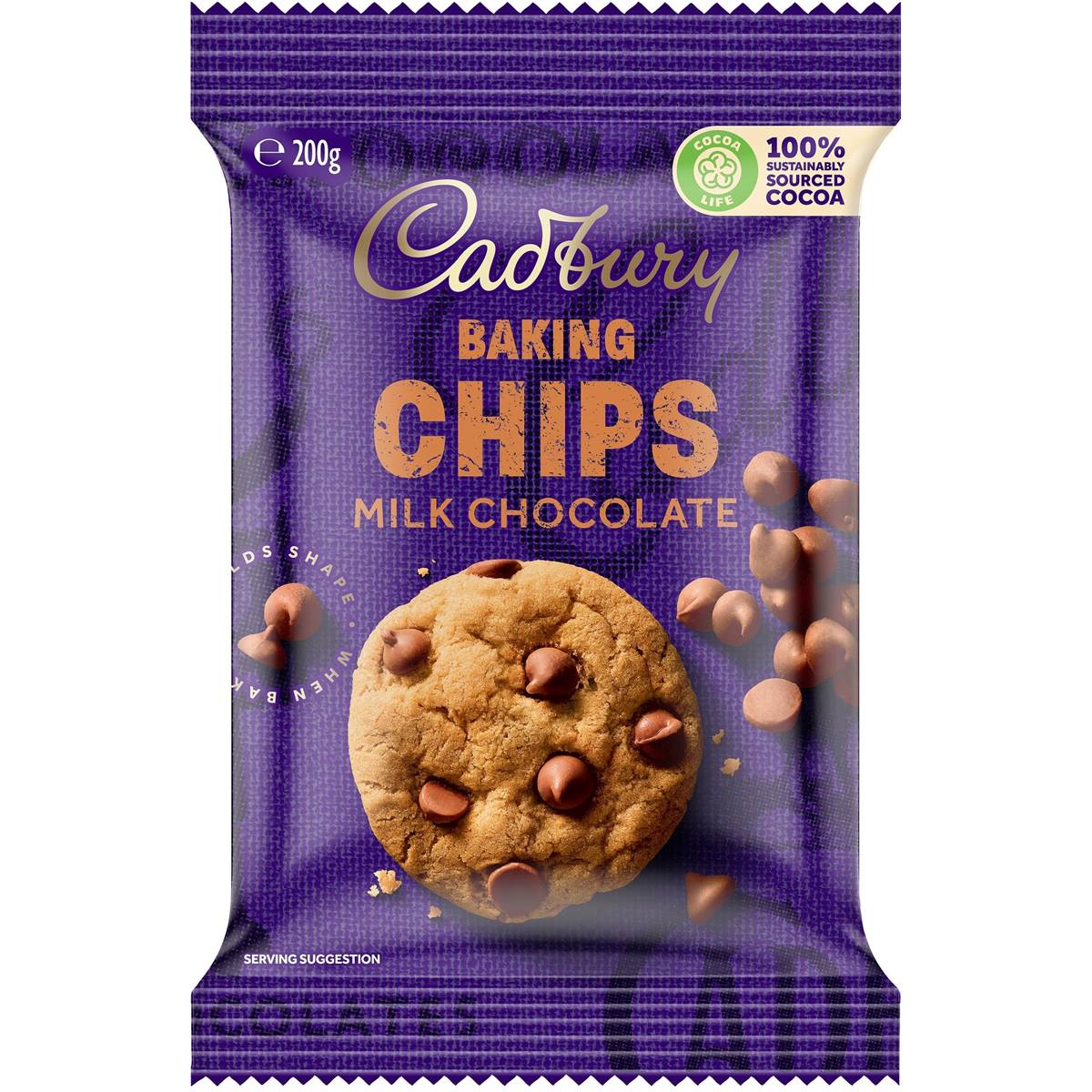 Cadbury Cooking Chocolate Milk Chips 200g