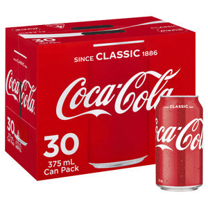 Coca Cola Cans Coke 375ml 30pk