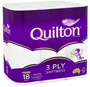 Quilton 3ply Toilet Tissue 18pk