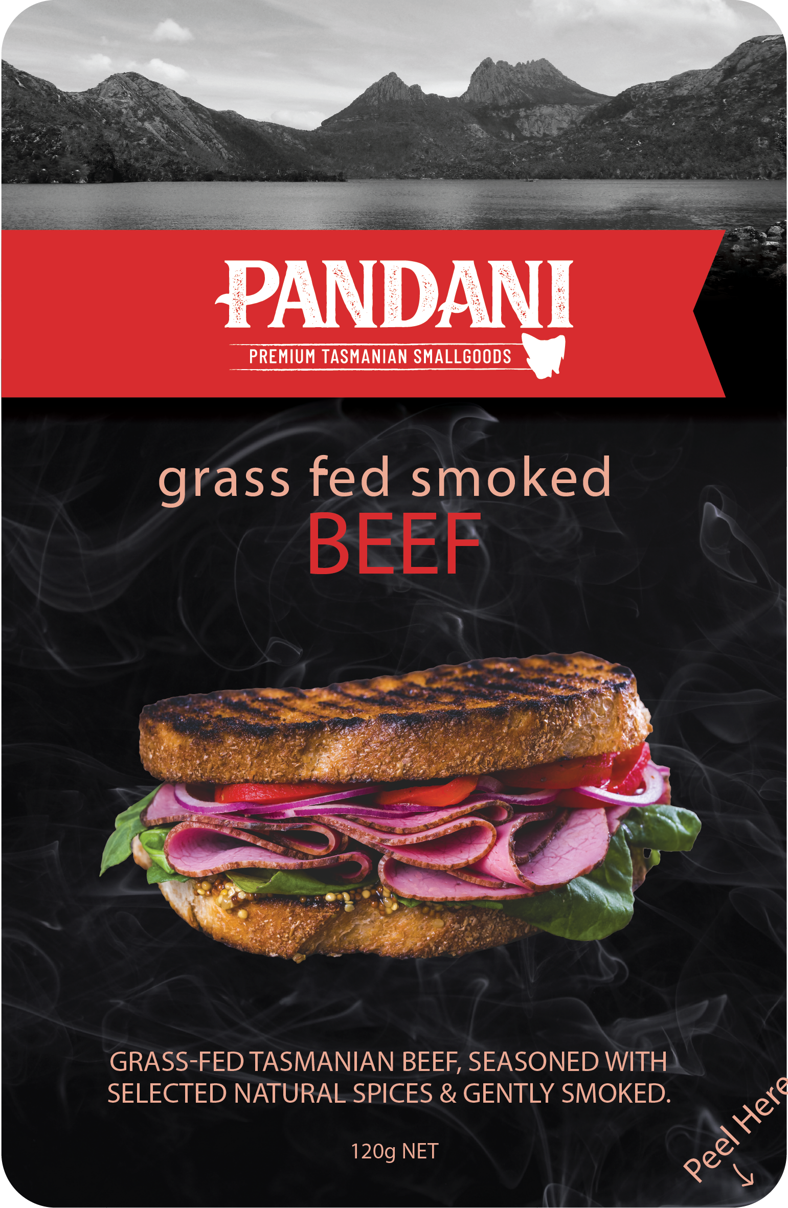 Pandani Grass Fed Smoked Beef 120g