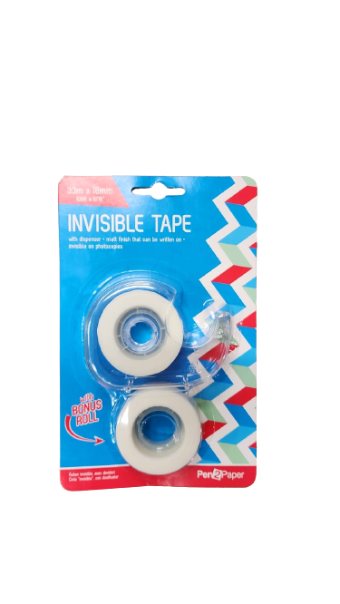 Pen2Paper Invisible Tape with bonus roll
