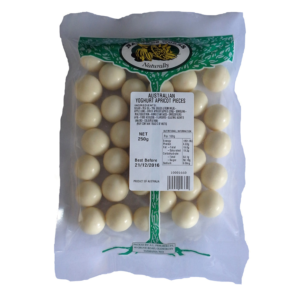 Natures Works Yoghurt Apricot Balls 250g