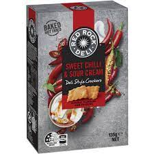 Red Rock Deli Style Crackers Sweet Chilli & Sour Cream 135g