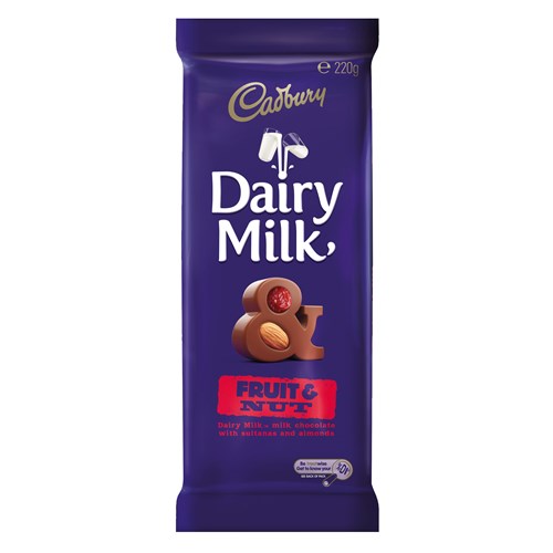 Cadbury Chocolate Block Fruit & Nut 180g