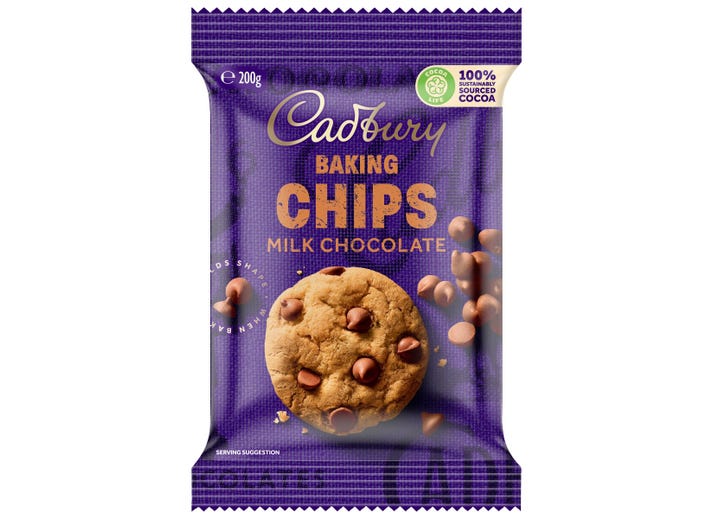 Cadbury Cooking Chocolate Milk Chips 200g