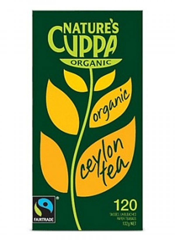 Natures Cuppa Organic Ceylon Teabags 120pk 264g