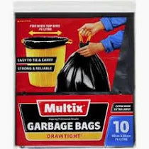 Multix Extra Large/Wide Drawtight Garbage Bag 75L 10pk